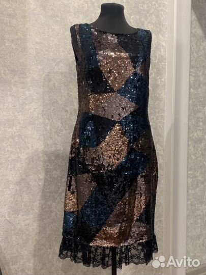 Платье Luisa Spagnoli вечернее 44 46 Пайетки