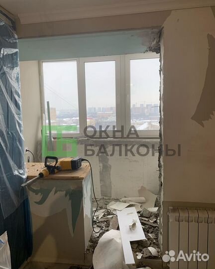 Остекление балконов в хрушевке