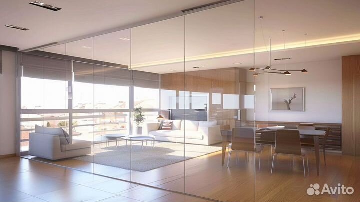 Перегородки стеклянные для офиса