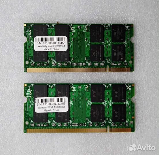 Sodimm DDR2 pc2-6400 (800 MHz), 2 x 2Gb