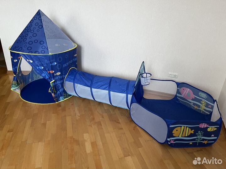 Детский игровой тоннель с палаткой