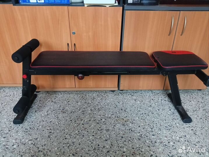 Скамья для жима и пресса domyos bench 500