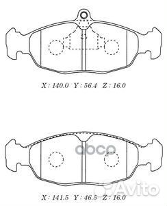 Колодки тормозные, передние D11176 Kashiyama