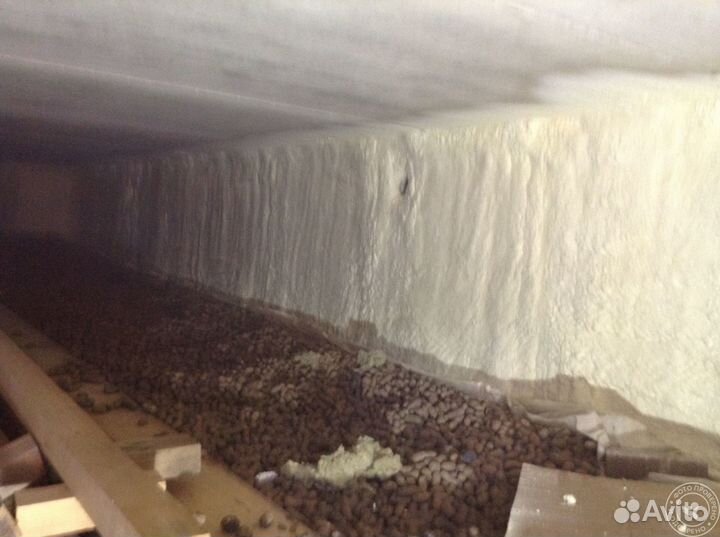 Утепление пенополиуретаном подвала