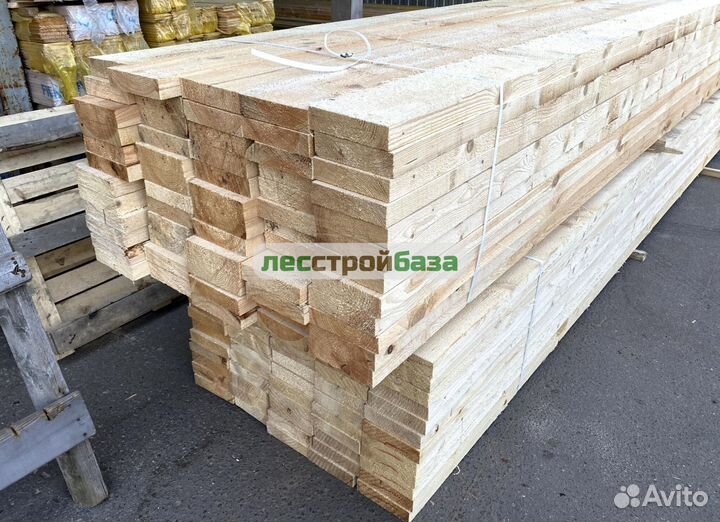 Доска обрезная 50х200х6000