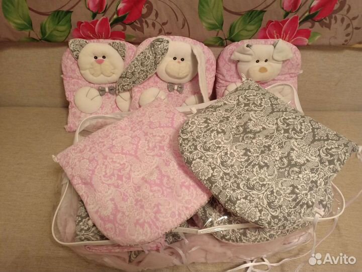 Бортики в детскую кроватку бу