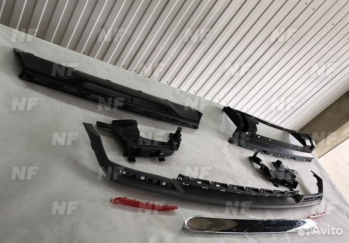 Диффузор с насадками 63 AMG Mercedes W222