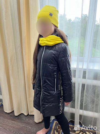 Пальто для девочки 128 весна осень