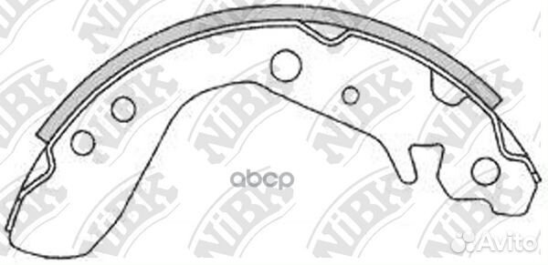 Колодки тормозные барабанные зад FN5534 NiBK