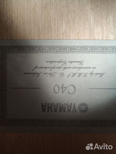 Акустическая гитара yamaha С40