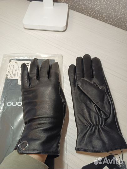 Новые женские кожаные перчатки 8,5
