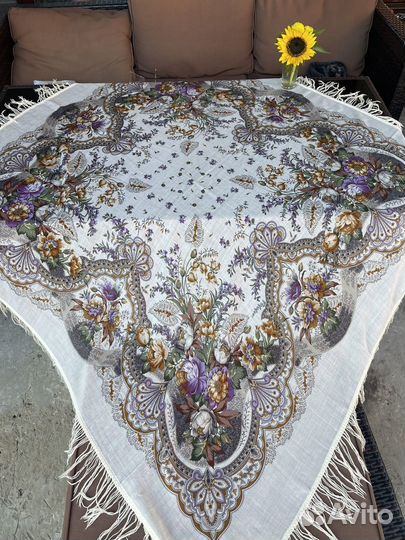 Павловопосадский платок СССР шерсть 160*160