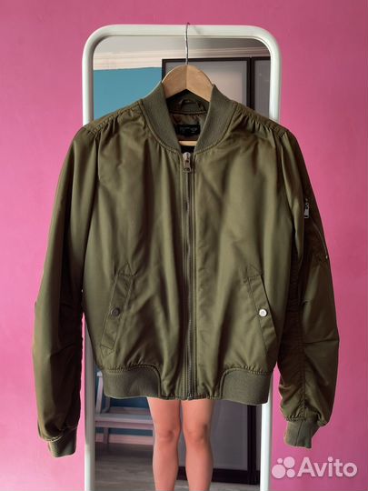 Бомбер хаки женский Topshop RU 42