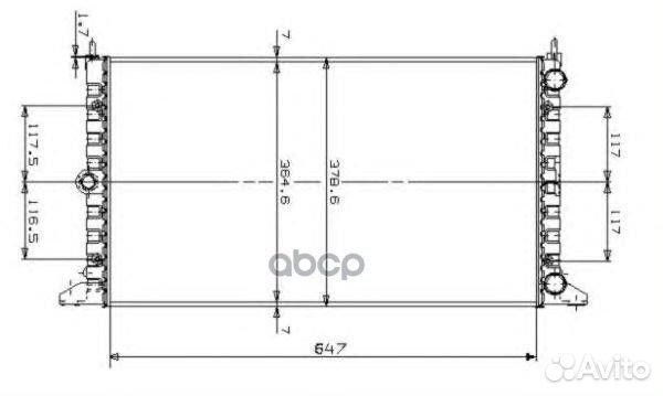 NRF 509522 радиатор системы охлаждения VW Shar