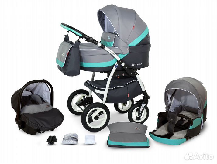 Премиум Коляска 3 в 1 Verdi Optima, как новая