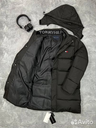 Пуховик мужская удлиненная куртка Tommy Hilfiger