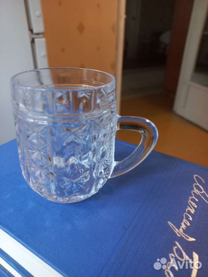 Кружка, ваза под торт хрусталь