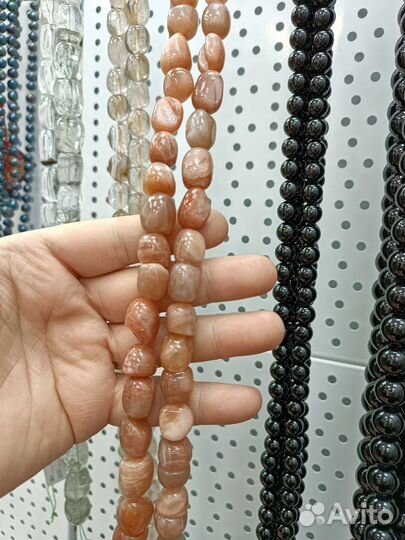 Натуральные камни нити бусы браслеты