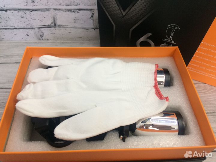 Светодиодные лед лампы с линзой Y6 цоколь Н4