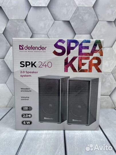 Компьютерные колонки defender SPK-240 2.0