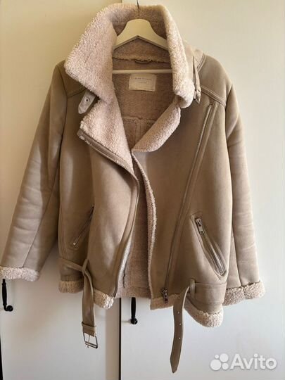 Дубленка женская zara 44 46