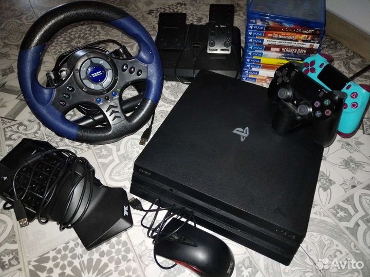 PS4 pro 1tb 7216b - hori комплекты отдельно