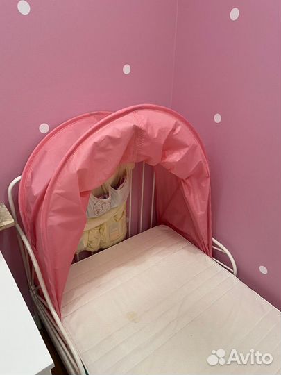 Полог балдахин для кровати, детский, розовый, IKEA