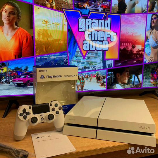 Sony PS4 White+много игр
