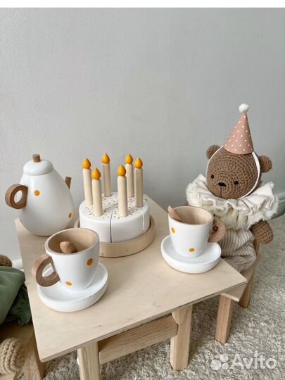 Деревянная посуда игрушечная