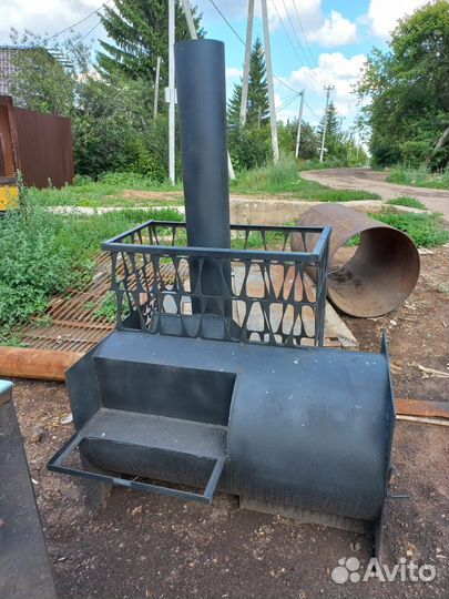 Печь для бани с баком