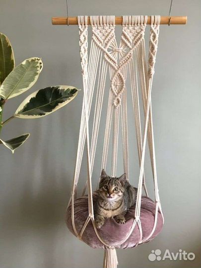 Лежанка подвесная гамак для кошки