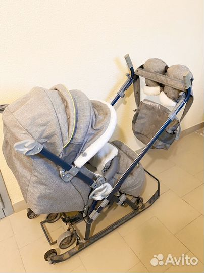 Санки коляска ника kids