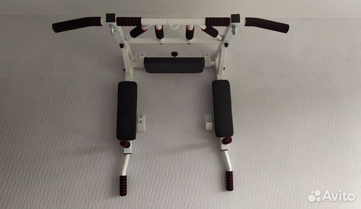 Турник брусья пресс Мультихват белый