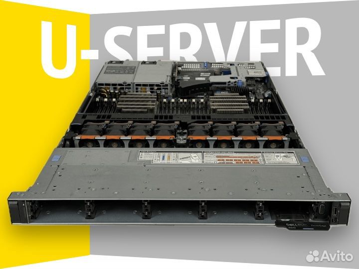 Сервер для 1С Dell R640 10SFF 2*6134 128G H730pm 2