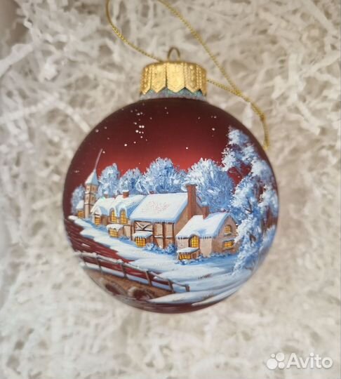 Новогодние стеклянные шарики