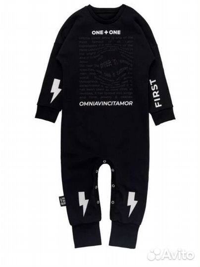 Комплект комбинезон и шапка 92