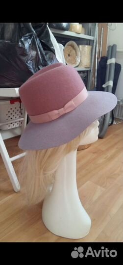 Шляпа дизайнерская из фетра Lana Anisimova р 56
