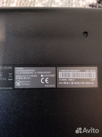 Ноутбук asus vivobook x540n/Geforce 920mx
