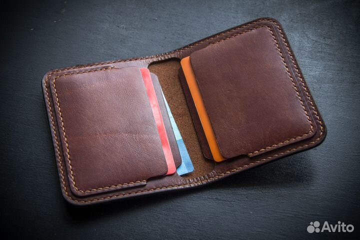 Мини кошелек из кожи