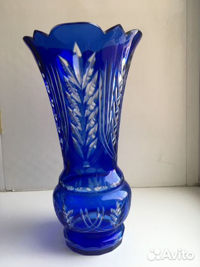 Вазы цветное стекло и глина СССР винтаж