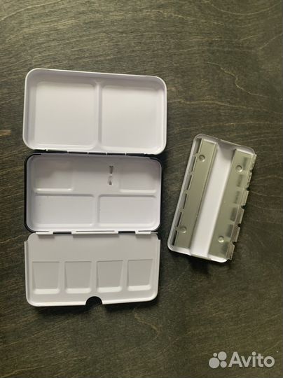 Пенал для акварели металлический