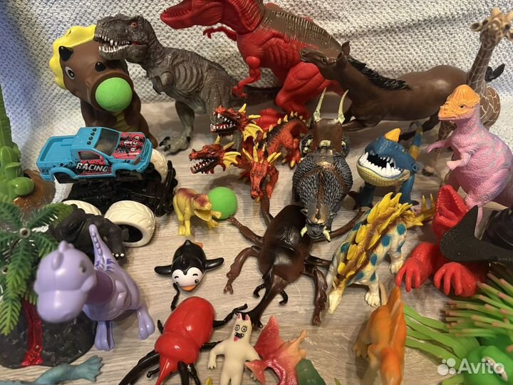 Игрушки пакетом,динозавры,антистресс,машинки