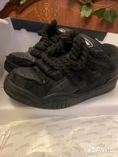 Кроссовки дутыши Cat sofa черные