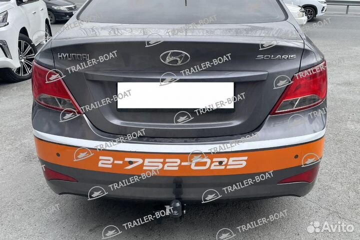 Фаркоп Hyundai Solaris I седан/хетчбек 2011-2017, рама и крюк шар 50 мм, 49166