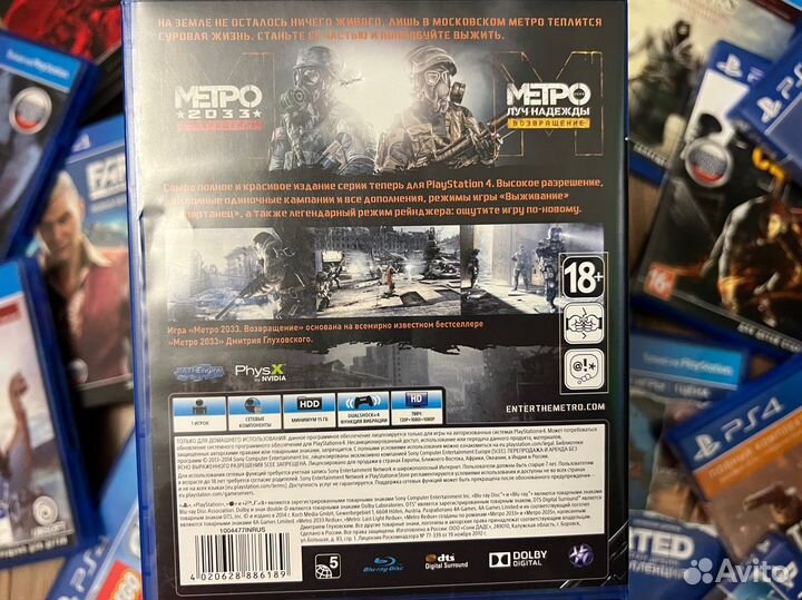 Метро 2033. Возвращение (Metro Redux) PS4