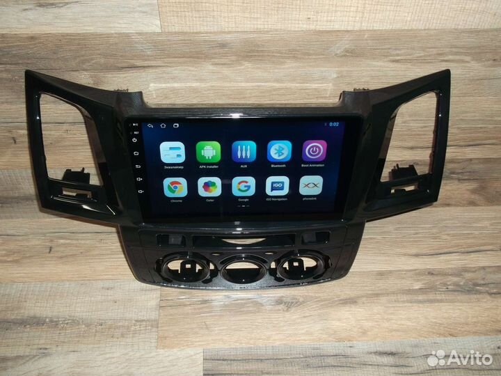 Магнитола Toyota Fortuner Android GPS WiFi