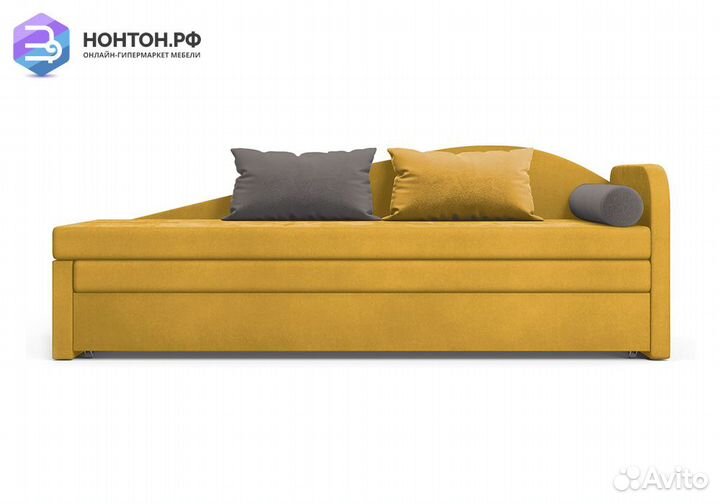 Диван еврософа Верди правый желтый
