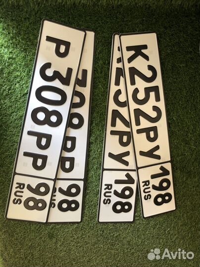 Изготовление гос номеров (квадратные, мото