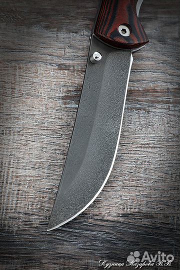 Нож складной Корсак сталь Х12мф накладки микарта к