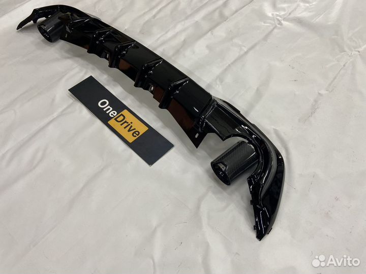 Диффузор BMW 3 G20 + насадки M performance